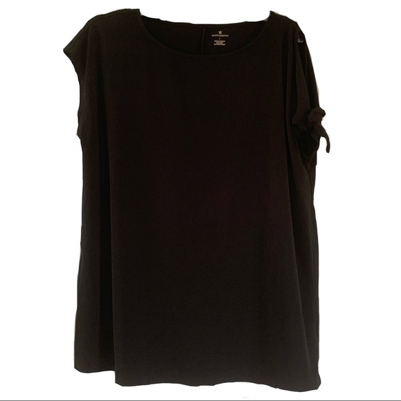 Worthington Black Top With Arm Tie Detail Large - Picture 2 of 6